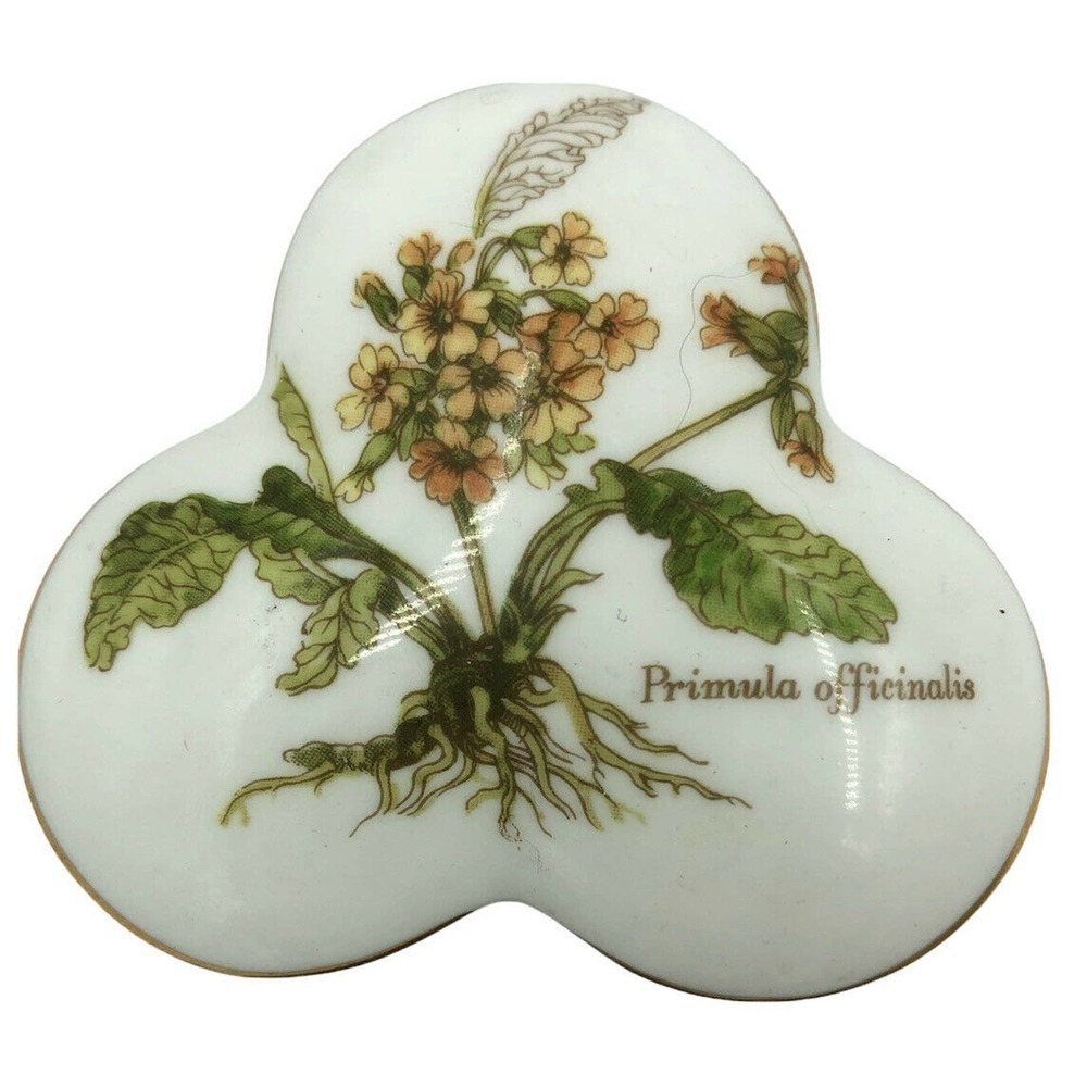 Princess Royale Fine Bone China England Cloverleaf Shaped Trinket Box Floral